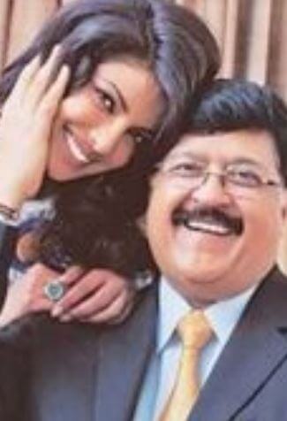 Ashok Chopra with his daughter Priyanka Chopra